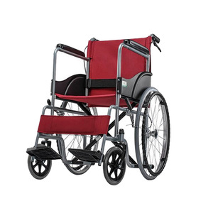 Fauteuil roulant pliant en fer 802, fauteuil de mobilité manuel avec frein en U pour personnes âgées, handicapées et enfants, design portable - Product Image 1