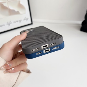 Rắn Màu Sắc Phổ Biến Mô Hình Sóng TPU Điện Thoại Di Động Trường Hợp Phụ Kiện Bảo Vệ Cover Quay Lại Cho <span class=keywords><strong>iPhone</strong></span> 11 12 13 14 15 16Promax - Product Image 5