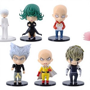 5 styles de figurines One-<span class=keywords><strong>Punch</strong></span> Man version Q <span class=keywords><strong>Saitama</strong></span> Genos Garou, décoration de gâteau/table, jouet anime pour enfants, cadeau, vente en gros - Product Image 1