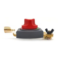 Interrupteur de déconnexion de batterie haute intensité en laiton avec borne de connexion pour accessoire d'extension de modification automobile