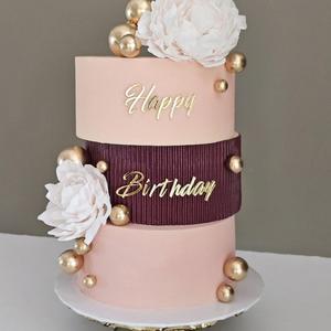 Nuevo 2026: <span class=keywords><strong>Letrero</strong></span> acrílico de lujo de dos piezas <span class=keywords><strong>para</strong></span> decoración de tartas de <span class=keywords><strong>cumpleaños</strong></span>, ideal <span class=keywords><strong>para</strong></span> tartas de varias capas. - Product Image 2