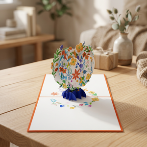 Best Seller Green <b>Heart</b> Flower 3D Pop-Up <b>Card</b> Handmade Paper Cutting Custom Offset Printing Vietnam Top Trending Gift Viet-craft - Product Image 5