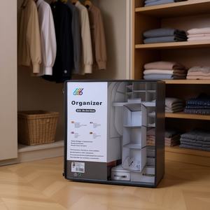 กล่องเก็บของพลาสติกพับได้ 3 ชั้น Mnj ขนาด 30x30x60 ซม. สำหรับจัดระเบียบเสื้อผ้าในตู้เสื้อผ้า - Product Image 3