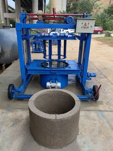 Máquina de fabricación de tubos de drenaje de alcantarilla de hormigón prefabricado personalizada profesional diámetro 1200 altura 300 anillo de pozo de cemento - Product Image 5