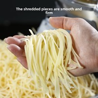 Multifunctionele aardappel-, fruit- en groentesnijder, -hakker en -schaafmachine