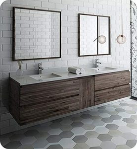 American Style l Shaped Tray Tops Mirror Solid Wood Bathroom <strong>Vanity</strong> With <strong>Vanity</strong> <strong>Case</strong> - Product Image 5