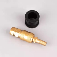 Coupleur d'air en laiton sans contact, accouplement rapide, pièces pneumatiques, adapté pour tuyau d'air, 10 pièces, QC02