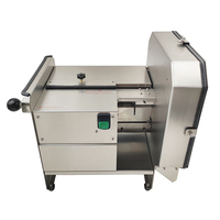 Qdmech Commerciële Elektrische Bananenweegbree Snijmachine 220-240V Chipsnijmachine Hotel Geschikte Bananenwortel Snijmachine Motor