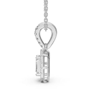 Pendentif en moissanite étincelante au design élégant, taille brillante, parfait pour les soirées, les fêtes ou comme un accessoire de mode décontracté. - Product Image 6
