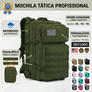 Personal Large Capacity 30L/45L/50L Waterproof Tactical <b>Molle</b> Backpack for Men Travel and Outdoor Hiking - Product Image 2