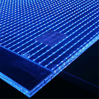 Écran en verre transparent de qualité supérieure, écran LED transparent, verre LED ultra fin transparent