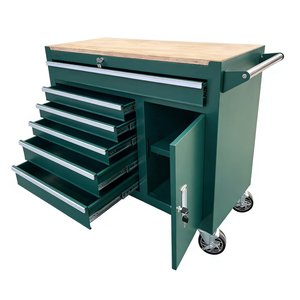 Nouvelle conception d'armoire <span class=keywords><strong>de</strong></span> rangement d'outils <span class=keywords><strong>de</strong></span> <span class=keywords><strong>garage</strong></span> en fer robuste à 6 tiroirs avec <span class=keywords><strong>porte</strong></span>, OEM/ODM disponible - Product Image 2