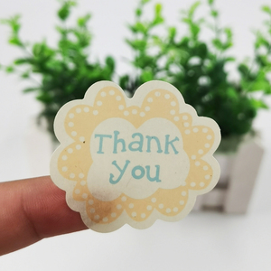 Venta al por mayor caliente Vintage Shopping Product Packaging Aceptar personalizado Gracias por su pedido Etiquetas adhesivas Hojas - Product Image 2