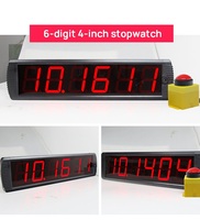 Temporizador de Juego Popular para Fiestas Familiares Desafío de Suerte de 10 Segundos Reloj Digital LED Rojo con Botón de Inicio y Parada