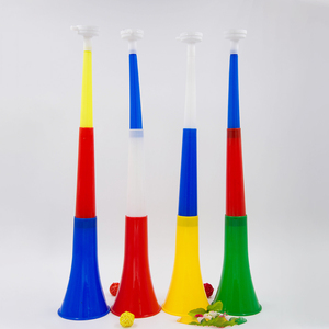 Cuerno de estadio plegable de 24 pulgadas Vuvuzela, cuerno de <span class=keywords><strong>trompeta</strong></span> de plástico, ruidosos, sonido fuerte, cuerno de alegría de fútbol para eventos deportivos - Product Image 1