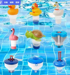 Distributeur de chlore flottant pour piscine en plastique écologique de luxe, thermomètres, grande capacité, peut contenir des comprimés de 3 pouces, chlorinateur flottant - Product Image 2