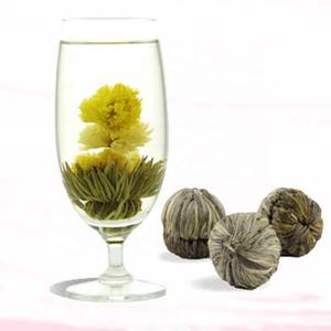 فوجيان زهر زهرة شاي أخضر الكرة الياسمين نكهة تزهر كرات الشاي الأسود زهرة الورد اليدوية ازهار ازهار كرات الشاي - Product Image 5