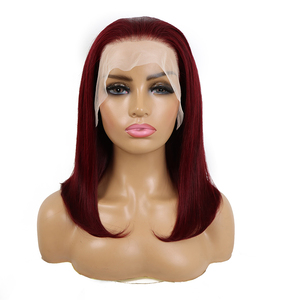<span class=keywords><strong>Vino</strong></span> tinto 99j Bob pelucas HD transparente encaje completo frente brasileño cabello humano longitud larga 13x4 tamaño de encaje Bob <span class=keywords><strong>corto</strong></span> pelucas en <span class=keywords><strong>Color</strong></span> <span class=keywords><strong>rojo</strong></span> - Product Image 5