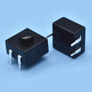 2 Pin Push-on Push-Off Button - + cung cấp điện PCB hàn điện cực bắt đầu chuyển mạch 12x12 mét - Product Image 6