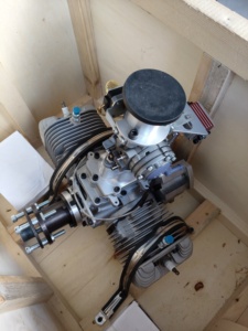 Vliegtuigmotoren 350cc Uav <span class=keywords><strong>Motor</strong></span> Luchtgekoelde Drone Benzinemotor Motorvleugel Tweecilinder 2-takt Parachute <span class=keywords><strong>Motor</strong></span> - Product Image 6