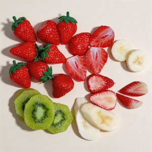 Rebanadas de fruta falsa de alta calidad para decoraciones de bodas, exhibiciones de panadería, proyectos artesanales y fines educativos - Product Image 1