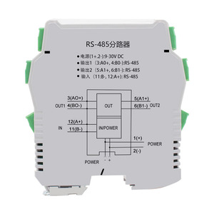 Repetidor de amplificación de datos con aislamiento fotoeléctrico mejorado, amplificador de grado industrial RS485, 1 entrada y 4 salidas, antiinterferencias - Product Image 1