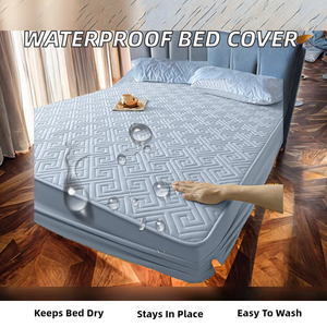 Protector de Colchón <span class=keywords><strong>Impermeable</strong></span> al por Mayor, Antideslizante, Antibacteriano, Lavable a Máquina, para Uso Doméstico y Hotelero - Product Image 2