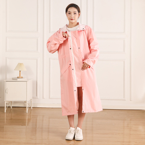 Impermeabile in PU da <span class=keywords><strong>donna</strong></span> alla moda impermeabile e traspirante con cappuccio per escursioni all'aperto per regali aziendali - Product Image 4