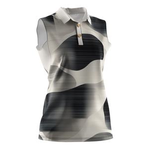 Polo sin mangas para mujer, material fresco y transpirable, corte ajustado, diseñado para la cancha de tenis y el estilo diario. - Product Image 5