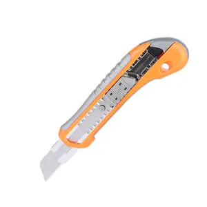 Art Metal Blade Self-Locking Design Sharp Angle Retractable Box Paper Carton Cutter knife