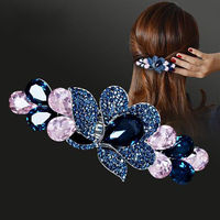 Barrettes coréennes en strass Pince à cheveux en cristal Pince à cheveux en cristal de rhin-drill Pince à cheveux de printemps Updo