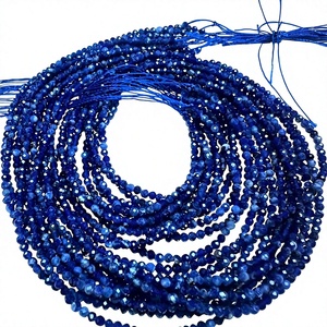 TASBIYA GEMS - Cuentas Redondas Facetadas de Sodalita de 2 mm, Color Azul, Certificadas por Terceros, Listas para Enviar, para la Elaboración de Collares - Product Image 1