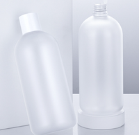 Bouteille de 500 ml en plastique ABS dépoli anti-déversement pour hydrolat et tonique, avec bouchon à vis Flexiloop, pour démaquillant et cosmétiques, rechargeable, impression sérigraphique