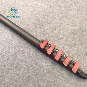 Tube de drapeau en fibre de carbone haute performance 100 % fibre de carbone, mât télescopique personnalisé en fibre de carbone avec pinces - Product Image 2