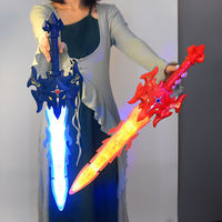 Espada de música intermitente luminosa, juguetes, armas eléctricas, engranajes, juegos mecánicos, iluminación, espadas láser eléctricas, espadas de juguete de plástico de Anime