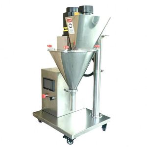 Distributeur de poudre semi-automatique, remplisseur à vis sans fin, machine de remplissage de poudre sèche avec alimentateur à vis, micro-<span class=keywords><strong>doseur</strong></span> manuel pour bouteille et sac - Product Image 1