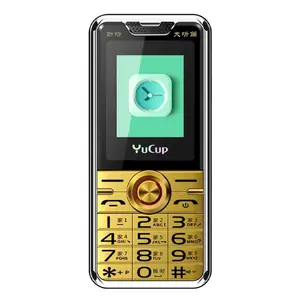 Wandeli large screenloud soundstraight panel elderly mobile phone small phone with function golden sun button mobile phone