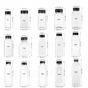 Botellas de Plástico PET Vacías Reutilizables de 8oz, 10oz y 16oz para Jugos y Bebidas con Tapas con Seguro de Manipulación y LED - Product Image 5