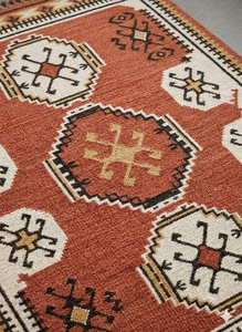 Geometric Southwestern Handwoven Wool Jute Tribal Kilim <b>Runner</b> <b>Rug</b> Boho Farmhouse Carpet <b>for</b> Hallway and Home Floor Decor - Product Image 6