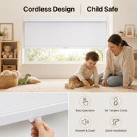 Stores enrouleurs horizontaux sans fil Shengteng à système à ressort manuel, silencieux, levage fluide, sécurisés pour enfants et animaux domestiques, chambre, bureau, protection UV