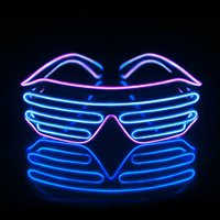 Lunettes LED Clignotantes Cool Mode Soirée en Boîte de Nuit Costume Luminescent pour Fête de Danse Décoration de Fête du Ramadan
