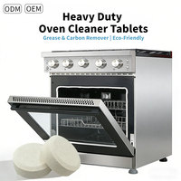 Tablettes de nettoyage puissantes pour four, dégraissant de cuisine haute performance pour grillades et friteuses à air, nettoyage en profondeur, pastilles de détergent effervescentes