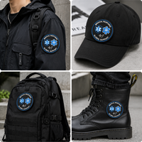 Patch PVC personnalisé en caoutchouc souple, logo de secours en relief 3D, badge auto-agrippant, étanche pour équipement extérieur, sac à dos, veste, urgence