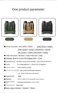 D99 nouveau 4K couleur HD Vision nocturne boussole positionnement télémètre lampe antidéflagrante 16X grossissement Ultra-élevé 200-300m - Product Image 6