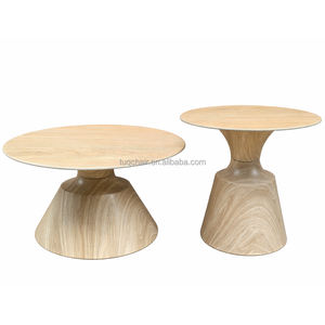 Ensemble de table basse ronde en dalle de roche TUQ pour le salon, idéal pour les soirées cinéma, table d'appoint pour canapé, table d'angle pour collations - Product Image 3