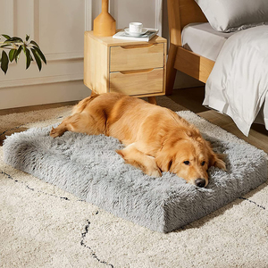 Luxe Pluche Afneembare Hoes Wasbaar Groot Hondenbed Matras Rechthoek Orthopedisch Kussenbed Voor Hond - Product Image 1