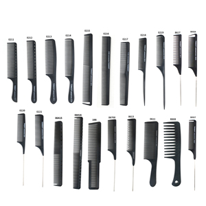 21 Styles Professional Heat Resistant Salon Black Plastic Fashionable Pin Tail Antistatic <b>Comb</b> Parting <b>Combs</b> Hair Cutting - Product Image 6