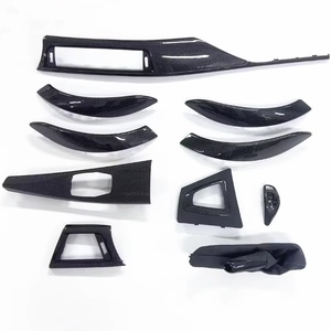 Kit de garnitures intérieures de remplacement en fibre de carbone véritable (10 pièces) pour tableau de bord <span class=keywords><strong>BMW</strong></span> Séries 3 et 4 (F10, F20, F22, F30, F31, F32, F36, F80, F82) - Product Image 2