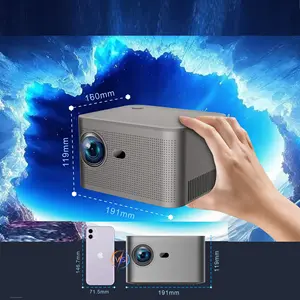 Allwinner H713 and Amlogic S905Y2 HY350-Android version1080P LCD projector Android 11.0 2G 32G Motorized Electric Projector