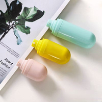 Flacon pompe sans air inversé ABS 15ml 30ml 50ml pour lotion, réutilisable, en plastique, pour cosmétiques et soins personnels